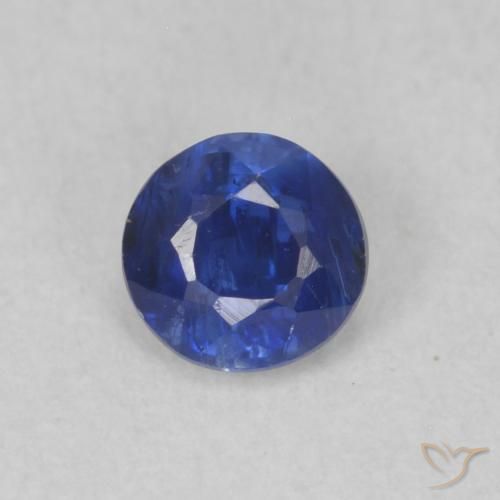 0.39ct Naturel Bleu foncé Disthène, Tour, SI