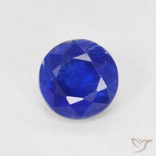 0.42ct Naturel Bleu marine Disthène, Tour, SI