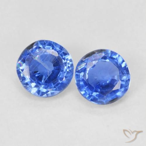 0.71ctw Naturel Bleu marine moyen Disthène, Tour, VS-SI