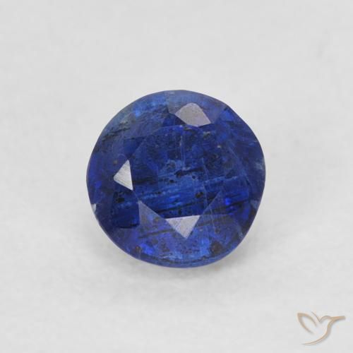 0.38ct Naturel Bleu marine Disthène, Tour, SI