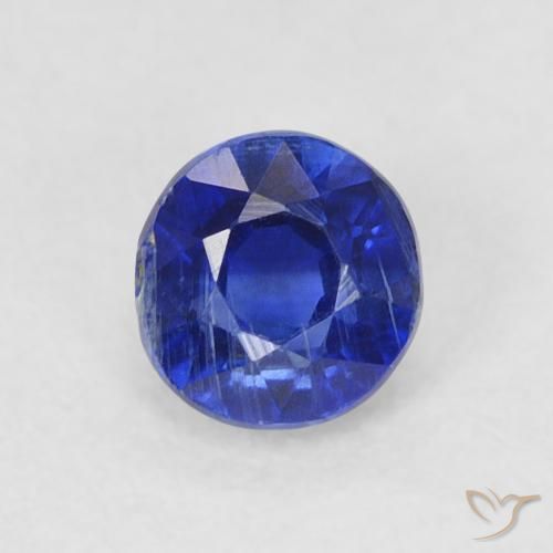 0.45ct Naturel Bleu marine Disthène, Tour, SI