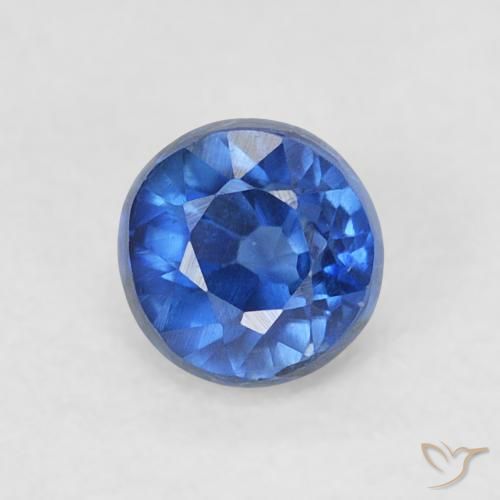 0.48ct Naturel Bleu foncé Disthène, Tour, VS-SI