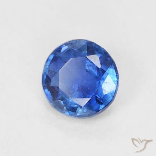 Disthène Bleu marine léger naturelle Tour, 0.32 ct, SI