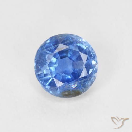 0.36ct Naturel Bleu marine léger Disthène, Tour, SI