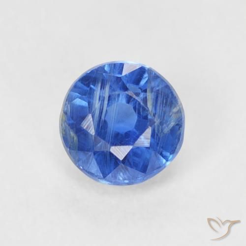 0.45ct Naturel Bleu marine léger Disthène, Tour, SI