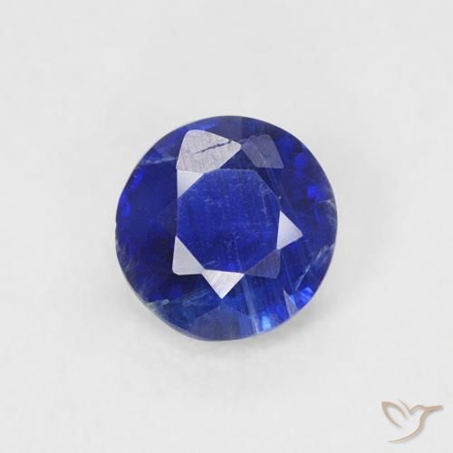 0.32ct Naturel Bleu marine intense Disthène, Tour, SI