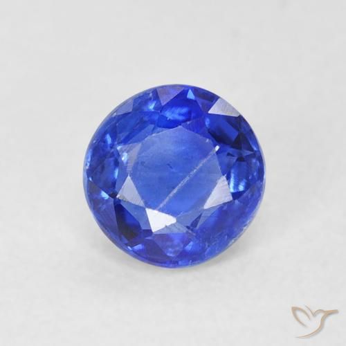 0.67ct Naturel Bleu marine Disthène, Tour, SI