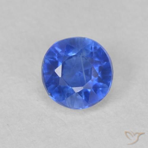 0.46ct Naturel Bleu azur profond Disthène, Tour, VS-SI