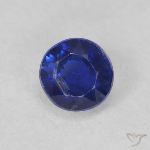 0.45ct Naturel Bleu très profond Disthène, Tour, VS-SI