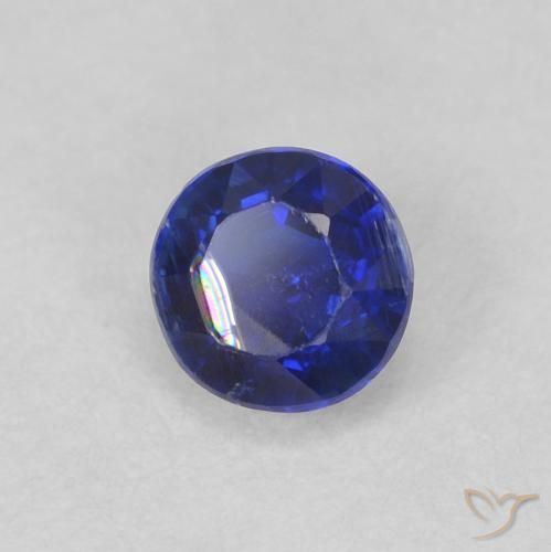 Disthène Bleu très profond naturelle Tour, 0.45 ct, VS-SI