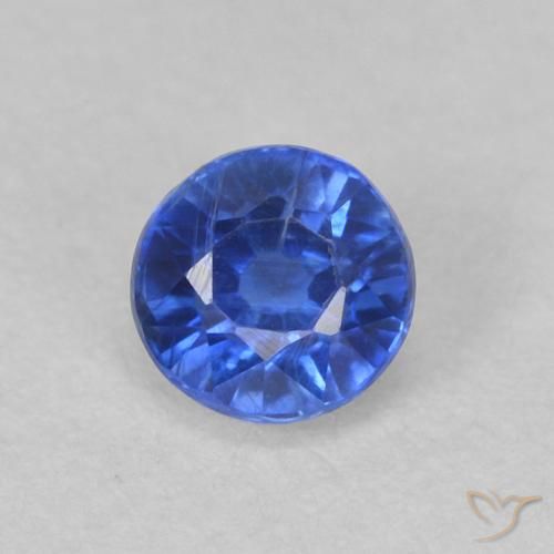 0.47ct Naturel Bleu azur profond Disthène, Tour, VS-SI