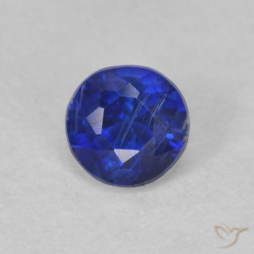 0.47ct Naturel Bleu marine intense Disthène, Tour, SI