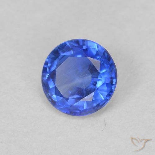 Disthène Bleu azur profond naturelle Coupe roude, 0.35 ct, VS-SI