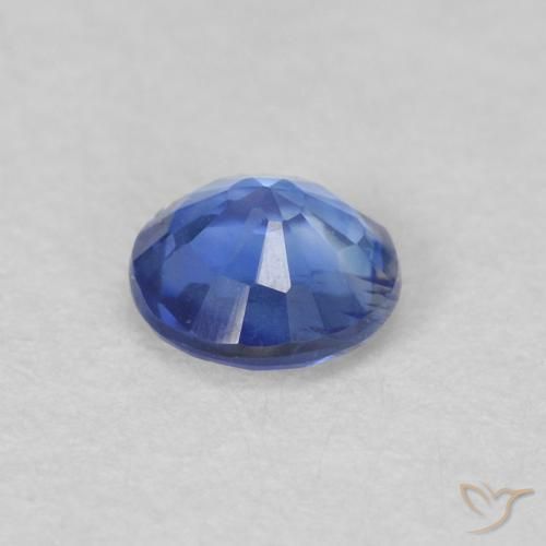 Disthène Bleu azur profond naturelle Coupe roude, 0.35 ct, VS-SI