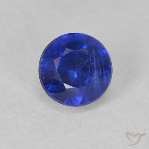 0.52ct Naturel Bleu électrique Disthène, Tour, VS-SI