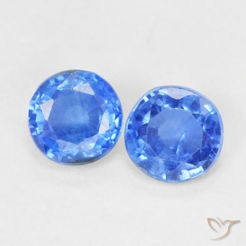 0.72ctw Naturel Bleu bébé Disthène, Tour, VS-SI