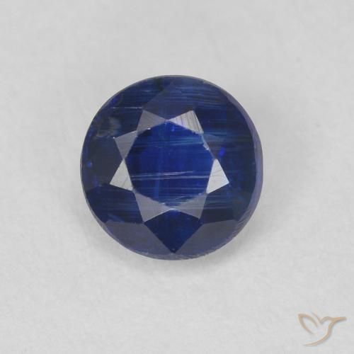 0.71ct Naturel Bleu marine Disthène, Tour, SI