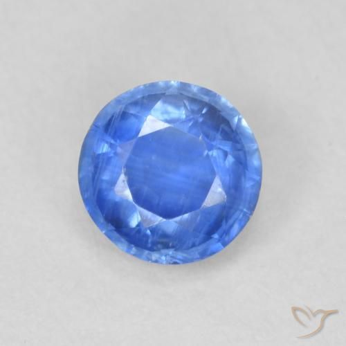 0.74ct Naturel Bleu marine léger Disthène, Tour, SI