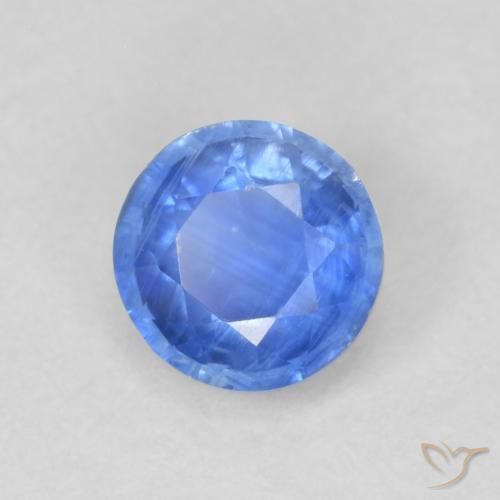 Disthène Bleu marine léger naturelle Tour, 0.74 ct, SI