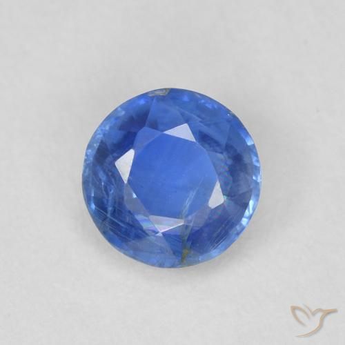 0.60ct Naturel Bleu marine léger Disthène, Tour, SI