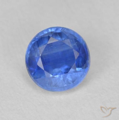 0.67ct Naturel Bleu marine léger Disthène, Tour, SI