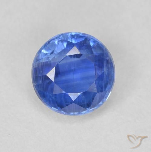 0.74ct Naturel Bleu marine léger Disthène, Tour, SI