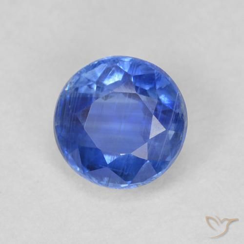 Disthène Bleu marine léger naturelle Tour, 0.74 ct, SI