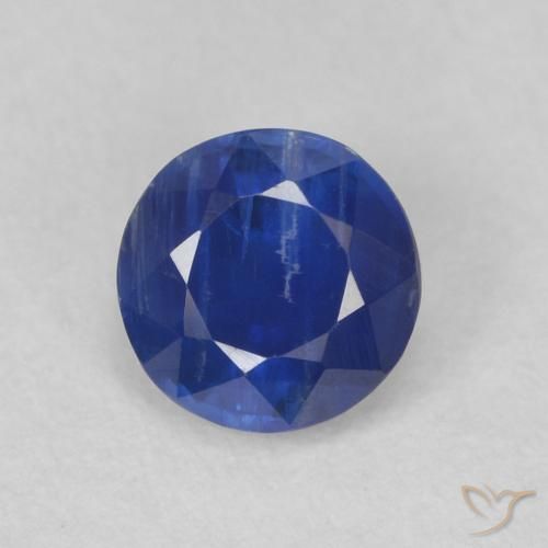 0.66ct Naturel Bleu marine Disthène, Tour, SI