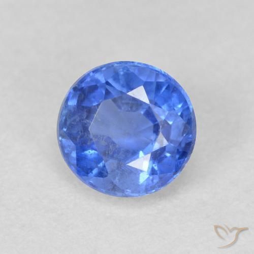 Disthène Bleu marine léger naturelle Tour, 0.77 ct, SI