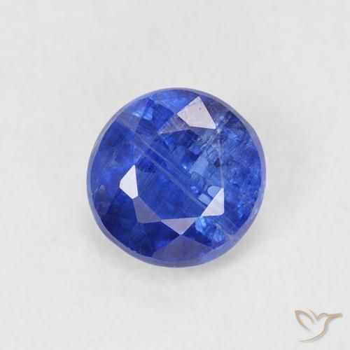 0.71ct Naturel Bleu marine Disthène, Tour, SI