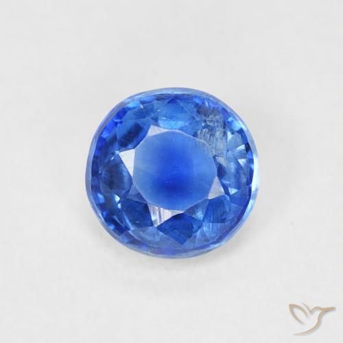 0.65ct Naturel Bleu marine vif Disthène, Tour, SI
