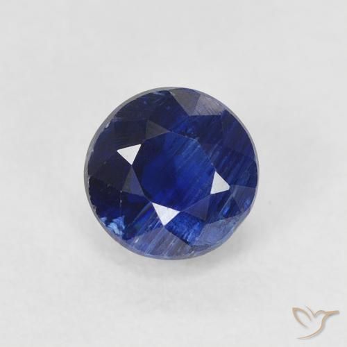 0.80ct Naturel Bleu foncé Disthène, Tour, SI
