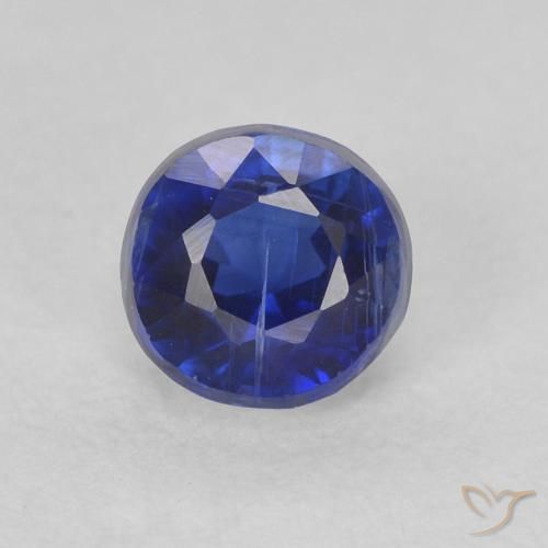 0.51ct Naturel Bleu royal Disthène, Tour, SI