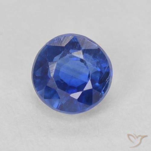 0.49ct Naturel Bleu foncé Disthène, Tour, SI