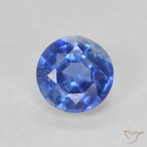 0.42ct Naturel Bleu moyen Disthène, Tour, SI