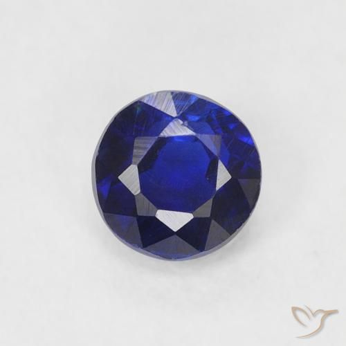 0.47ct Naturel Bleu marine Disthène, Tour, VS-SI