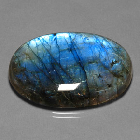 Labradorite Multicolore naturelle Transparent, 62.84 ct, Transparent / Translucide