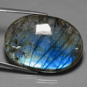 Labradorite Multicolore naturelle Transparent, 62.84 ct, Transparent / Translucide