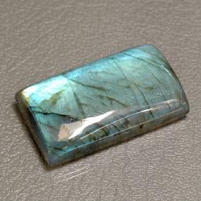 Labradorite multicolore naturelle transparent, 66,83 ct, transparent / translucide
