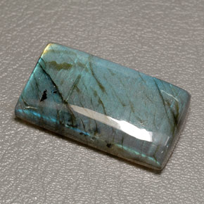 Labradorite multicolore naturelle transparent, 66,83 ct, transparent / translucide