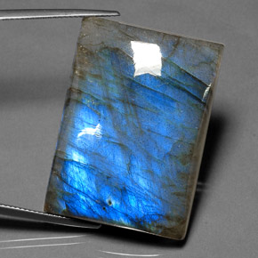 Labradorite multicolore naturelle transparent, 73,73 ct, transparent / translucide