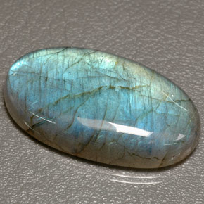 Labradorite Multicolore naturelle Transparent, 61.83 ct, Transparent / Translucide