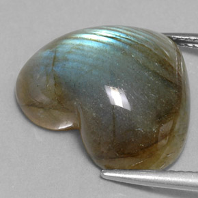 Labradorite Multicolore naturelle Transparent, 12.26 ct, Transparent / Translucide