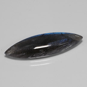 Labradorite multicolore naturelle transparent, 7,34 ct, transparent / translucide