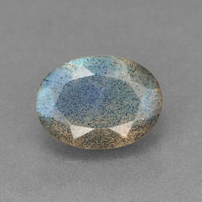 Labradorite multicolore naturelle transparent, 1,07 ct, transparent / translucide