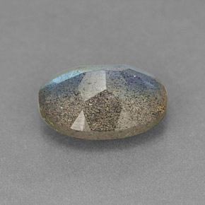 Labradorite multicolore naturelle transparent, 1,07 ct, transparent / translucide
