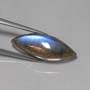 Labradorite Multicolore naturelle Marquise, 7.01 ct, Translucide