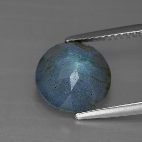 Labradorite multicolore naturelle transparent, 3,36 ct, transparent / translucide