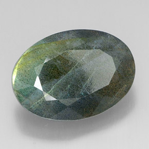 Labradorite Multicolore naturelle Coupe ovale, 12.78 ct, Opaque