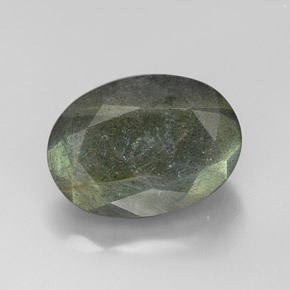 Labradorite multicolore naturelle coupe ovale, 13,04 ct, opaque
